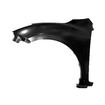 Fender Front Left w/o Stone Guard w/Side Signal Lamps w/Molding Hole CAPA for Mazda 3 2010-2011