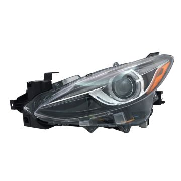 Headlight Assembly Composite Left HID w/o Auto Level Control for Mazda 3 2014-2018