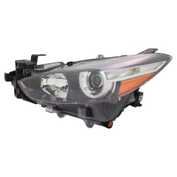 Headlight Assembly Composite Left Halogen Japan Built for Mazda 3 Sedan Hatchback 2017-2018