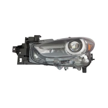 Headlight Assembly Composite Left LED w/Auto Level Control CAPA for Mazda 3 2017-2018