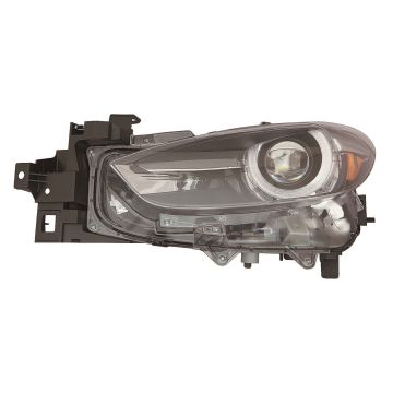 Headlight Assembly Composite Left LED w/o Auto Level Control CAPA for Mazda 3 Sedan Hatchback 2017-2018