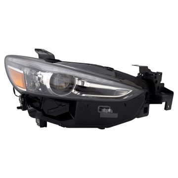 Headlight Assembly Composite Right LED w/o Adaptive Headlamps CAPA for Mazda 6 2018-2021