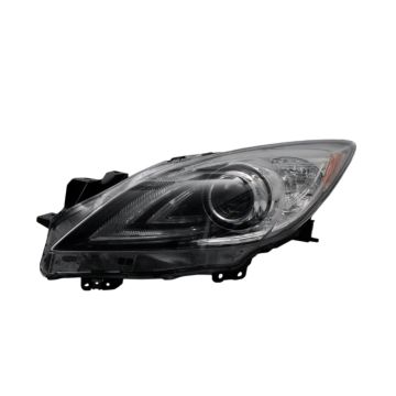 Headlight Lens Housing Left HID w/Auto Level Control w/DRL for Mazda 3 2010-2011