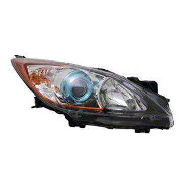 Headlight Lens Housing Left Halogen for Mazda 3 2012-2013