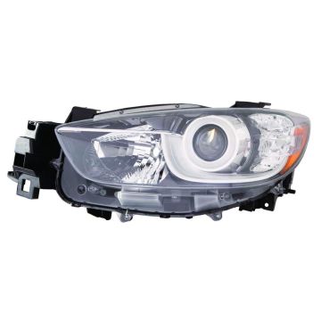 Headlight Lens Housing Left Halogen CAPA for Mazda CX-5 2013-2016