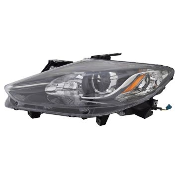 Headlight Lens Housing Left Halogen CAPA for Mazda CX-9 2013-2015