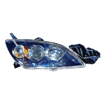 Headlight Lens Housing Right Halogen CAPA for Mazda 3 Hatchback 2004-2009