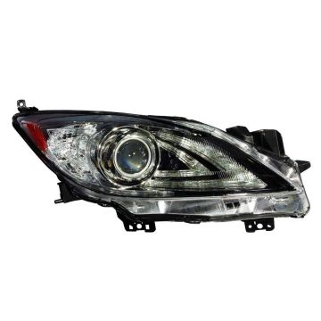 Headlight Lens Housing Right HID w/o Auto Level Control w/DRL for Mazda 3 Sedan Hatchback 2010-2013