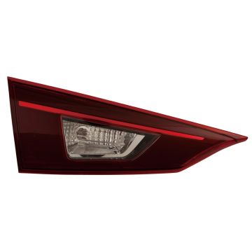 Tail Light Assembly Left Inner Bulb Type Clear Japan Built CAPA for Mazda 3 Sedan 2014-2018