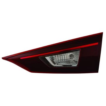 Tail Light Assembly Right Inner Bulb Type Clear Japan Built CAPA for Mazda 3 Sedan 2014-2018