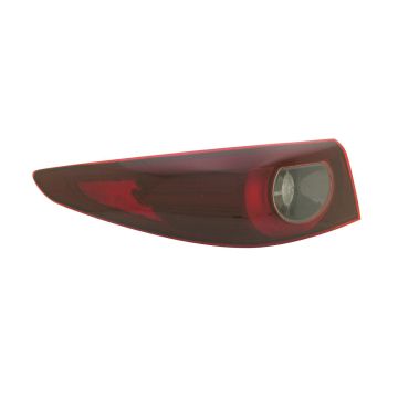 Tail Light Assembly Left Outer w/o Signature Lighting CAPA for Mazda 3 Sedan 2022-2024