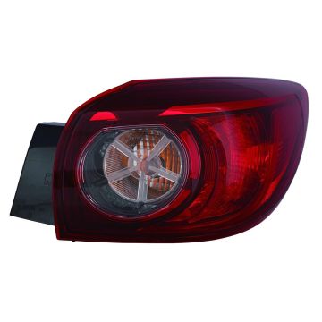 Tail Light Assembly Right Outer Clear Bulb Type Japan/Mexico Built for Mazda 3 Hatchback 2014-2018