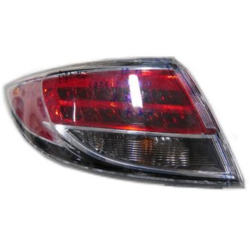 Tail Light Housing Left LED Type Includes Lens CAPA for Mazda 6 2009-2013