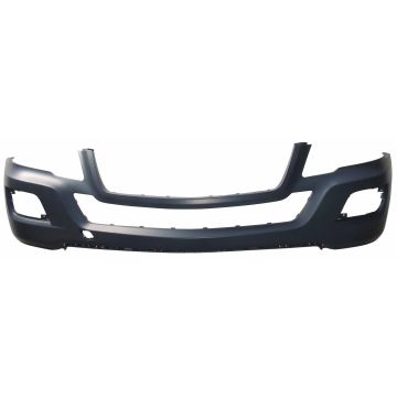Bumper Cover Front w/o Headlamp Washer W164 w/o Sport Pkg w/o Parktronic Primed CAPA for Mercedes-Benz ML320 ML350 ML450 ML550