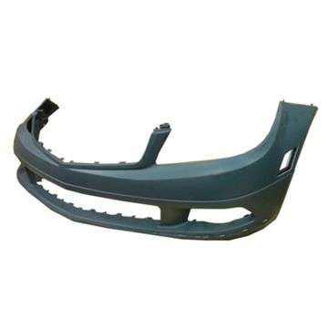 Bumper Cover Front W204 w/o AMG Styling Pkg w/o Headlamp Washers w/o Parktronic Primed for Mercedes-Benz C230 C300 C350
