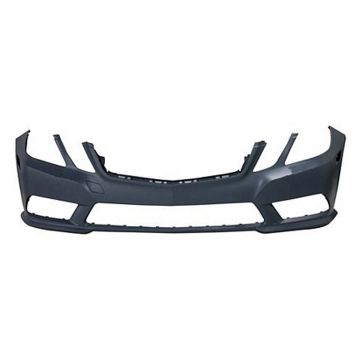 Bumper Cover Front W212/S212 w/AMG Styling Pkg w/o Headlamp Washer w/o Parktronic Primed for Mercedes-Benz E350 E400 E550