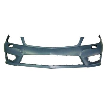 Bumper Cover Front W204/C204 w/AMG Styling Pkg w/Headlamp Washer w/o Parktronic Primed for Mercedes-Benz C250 C300 C350