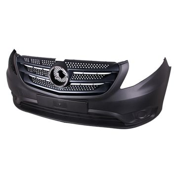 Bumper Cover Front W447 w/o Active Park Assist w/o Fog Lamps Textured for Mercedes-Benz Metris 2016-2023