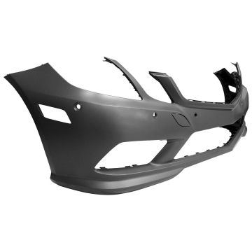 Bumper Cover Front C207/A207 w/AMG Styling Pkg w/o Headlamp Washer w/Parktronic Primed for Mercedes-Benz E350 E550