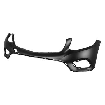 Bumper Cover Front X253/C253 w/o AMG Styling Pkg w/o Active Park Assist Primed CAPA for Mercedes-Benz GLC300 2016-2019