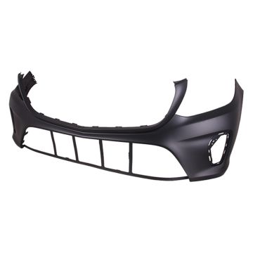 Bumper Cover Front X166 w/o Sport Pkg w/o Active Park Assist Primed for Mercedes-Benz GLS450 2017-2019