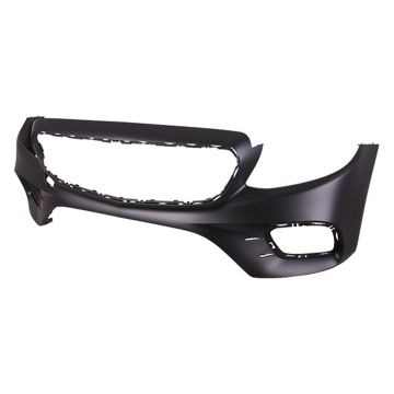 Bumper Cover Front W213/S213 w/o Luxury Pkg w/o Active Park Assist Primed CAPA for Mercedes-Benz E300 E350 E400 E450
