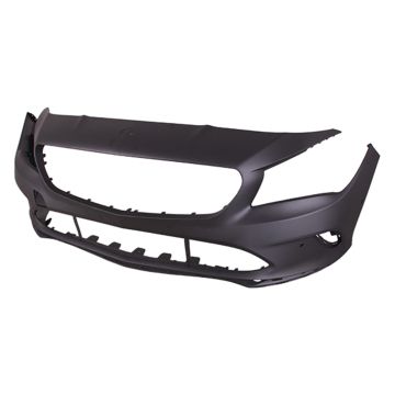 Bumper Cover Front C117 w/o AMG Styling Pkg w/Active Park Assist Primed CAPA for Mercedes-Benz CLA250 2017-2019