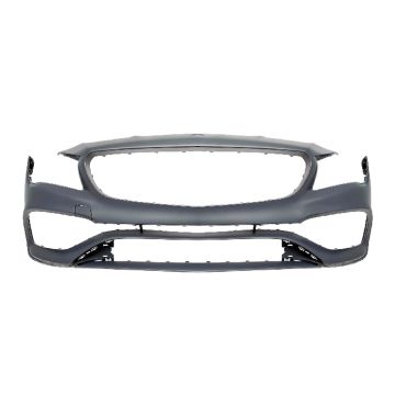 Bumper Cover Front w/AMG Styling Pkg w/o Aero Pkg C117 w/Active Park Assist Primed CAPA for Mercedes-Benz CLA250 CLA45 AMG