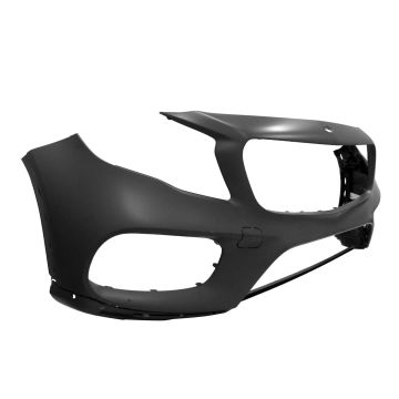 Bumper Cover Front X156 w/AMG Styling Pkg w/Front View Camera w/o Parktronic Primed for Mercedes-Benz GLA250 2018-2020