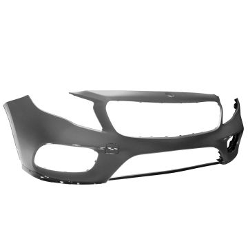 Bumper Cover Front X156 w/o Parktronic w/Night Pkg Primed for Mercedes-Benz GLA45 AMG 2018-2019