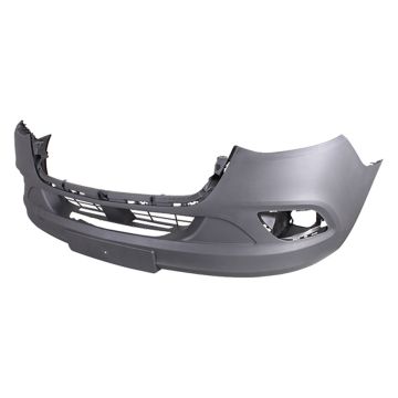 Bumper Cover Front W907 w/Fog Lamps w/o Front View Camera Textured for Mercedes-Benz Sprinter 1500 Sprinter 2500 Sprinter 3500 Sprinter 3500XD