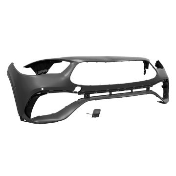 Bumper Cover Front w/o AMG Aerodynamics Pkg w/AMG Styling Pkg H247 w/Active Park Assist Primed for Mercedes-Benz GLA250 GLA35 AMG GLA45 AMG
