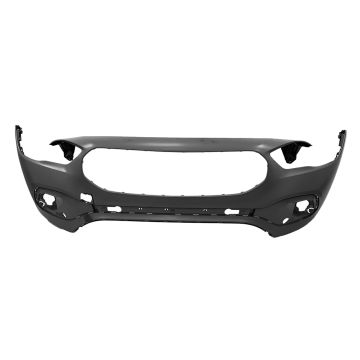 Bumper Cover Front H247 w/o AMG Styling Pkg w/o Active Park Assist Primed CAPA for Mercedes-Benz GLA250 2021-2023