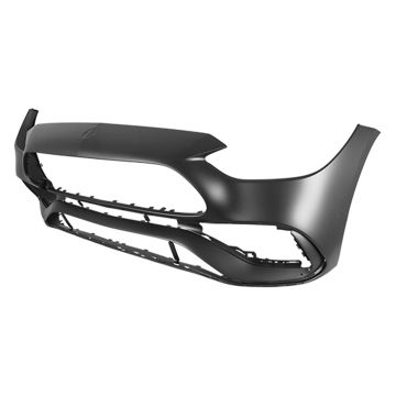 Bumper Cover Front W206 w/AMG Styling Pkg w/o Parking Sensors Primed for Mercedes-Benz C300 Sedan 2022-2024