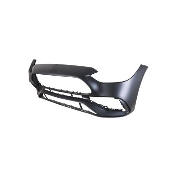 Bumper Cover Front W206 w/AMG Styling Pkg w/o Parking Sensors Primed CAPA for Mercedes-Benz C300 Sedan 2022-2024