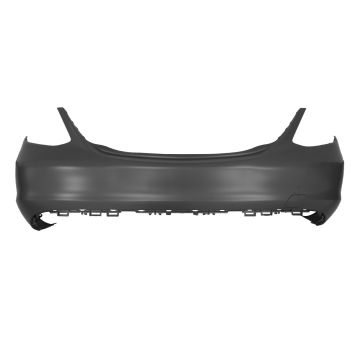 Bumper Cover Rear W205 w/o AMG Styling Pkg w/o Active Park Assist Primed CAPA for Mercedes-Benz C300 Sedan 2019-2021