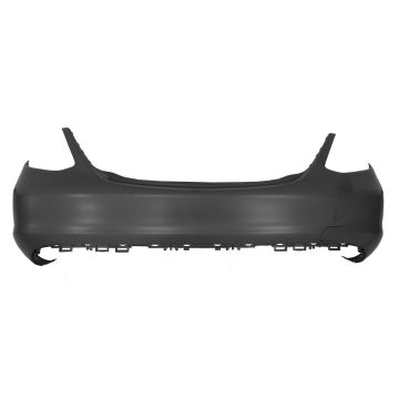 Bumper Cover Rear W205 w/o AMG Styling Pkg w/Active Park Assist Primed CAPA for Mercedes-Benz C300 Sedan 2019-2021