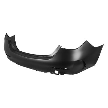 Bumper Cover Rear W206 w/AMG Styling Pkg w/o Parking Sensors Primed CAPA for Mercedes-Benz C300 Sedan 2022-2024