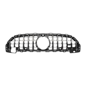 Grille Assembly W206 w/Front View Camera Bright Chrome for Mercedes-Benz C43 AMG Sedan 2023-2024