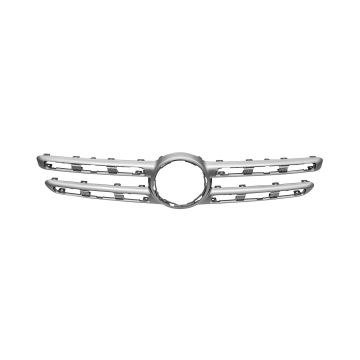 Grille Molding X247 w/o AMG Styling Pkg w/Front View Camera Matte Silver for Mercedes-Benz GLB250 2020-2023