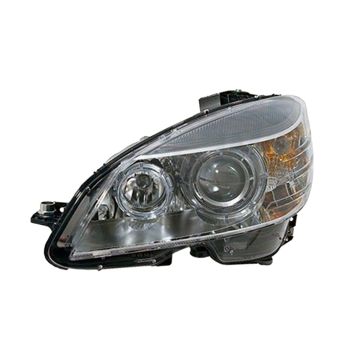 Headlight Assembly Composite Left W204 Bi-Xenon w/o Curve Lighting for Mercedes-Benz C230 C250 C300 C350