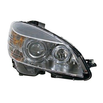 Headlight Assembly Composite Right W204 Bi-Xenon w/o Curve Lighting for Mercedes-Benz C230 C250 C300 C350