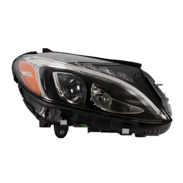 Headlight Assembly Composite Right W205 LED w/o Cornering Lamps for Mercedes-Benz C300 Sedan 2015-2018