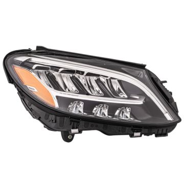 Headlight Lens Housing Right A205/C205 LED w/o Active Lighting for Mercedes-Benz C300 C43 AMG C63 AMG C63 AMG S