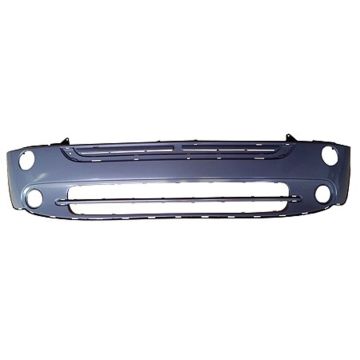 Bumper Cover Front w/Chrome Trim Primed for Mini Cooper Base 2005-2008