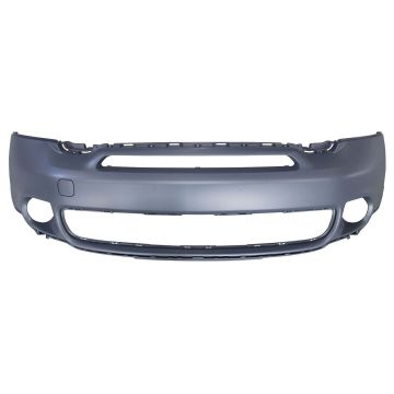 Bumper Cover Front R60 w/Chrome Trim Primed CAPA for Mini Cooper Countryman S S ALL4 2011-2016