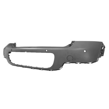 Bumper Cover Rear R60 w/Chrome Trim w/Rear Object Sensors Primed CAPA for Mini Cooper Countryman Base 2011-2016