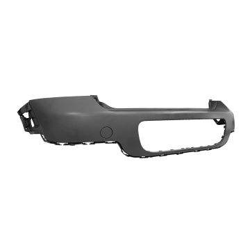 Bumper Cover Rear R60 w/o Chrome Trim w/o Rear Object Sensors Primed CAPA for Mini Cooper Countryman Base 2011-2016