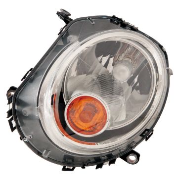 Headlight Assembly Composite Left Halogen w/o Auto Adjust Headlamp CAPA for Mini Cooper Hatchback 2007-2013