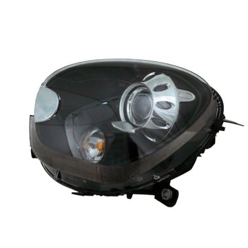 Headlight Assembly Composite Left R61 Xenon w/o Adaptive Headlamps w/Black Housing for Mini Cooper Paceman 2013-2016